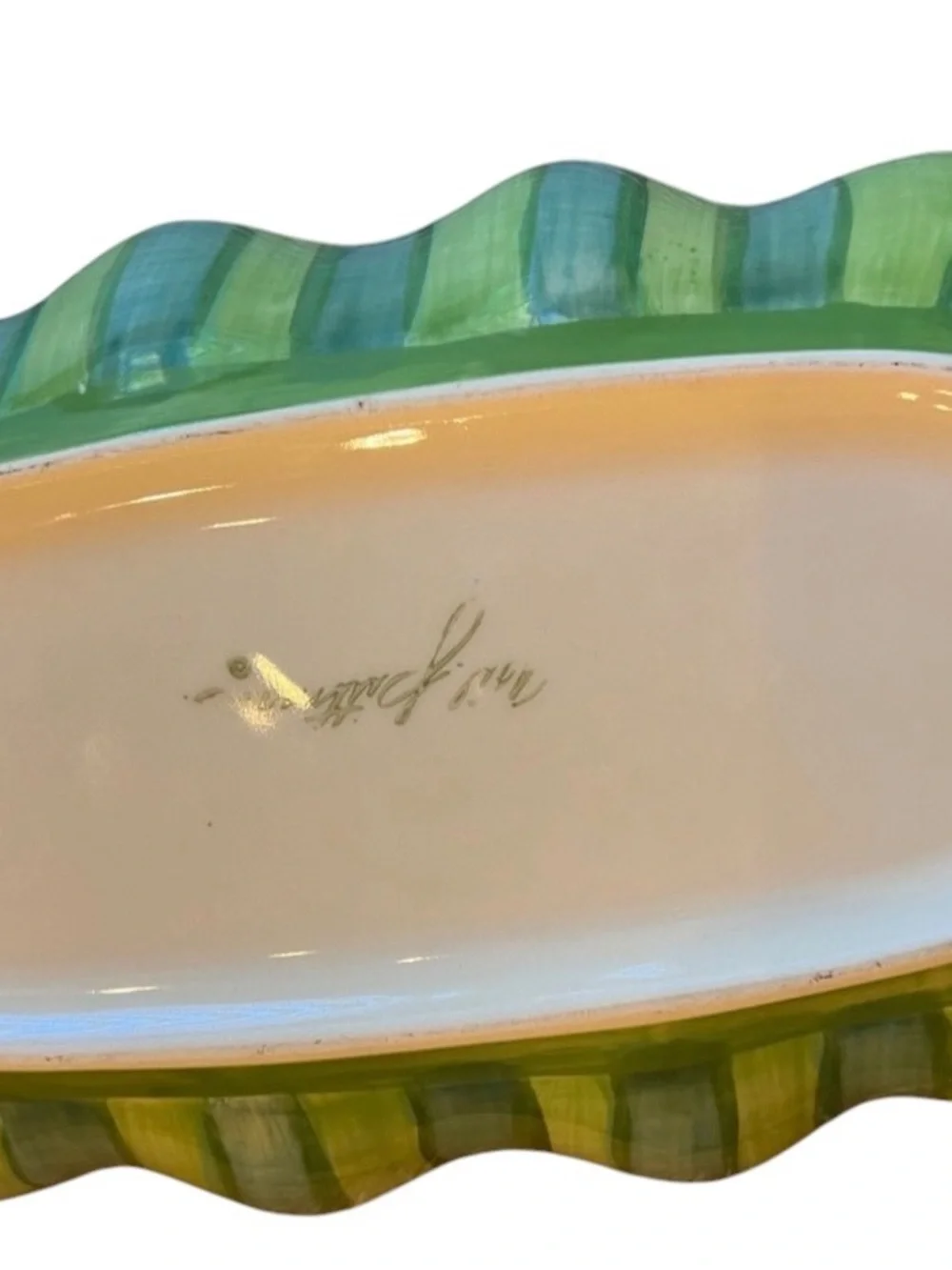 Vintage Southern Living Gail Pittman hand painted serving dish